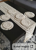 Juego Camino de Mesa + 6 portavasos redondos