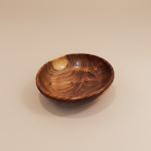 Ensaladera Artesanal Tallada a Mano en Madera